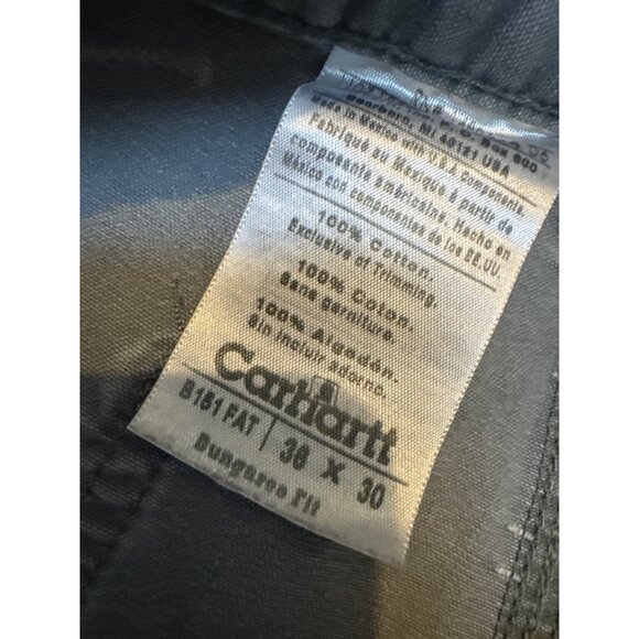 Carhartt Mens B161 Fatigue Camo Cargo Pants 38x30 FITS 34x24 Cotton Durable Outd - Picture 2 of 9